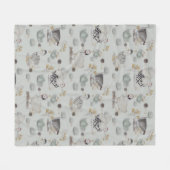 Haute Couture Ducks & Chicken Baby Fleecedecke (Vorderseite (Horizontal))