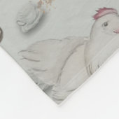 Haute Couture Ducks & Chicken Baby Fleecedecke (Ecke)