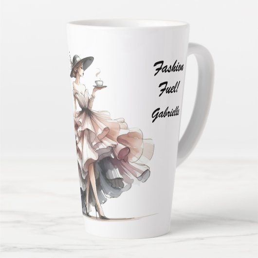 Haute Couture Latte Tasse (Rechte Ecke)
