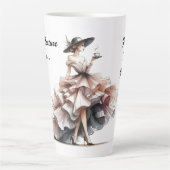 Haute Couture Latte Tasse (Vorderseite)