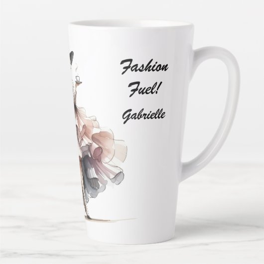 Haute Couture Latte Tasse (Rechts)