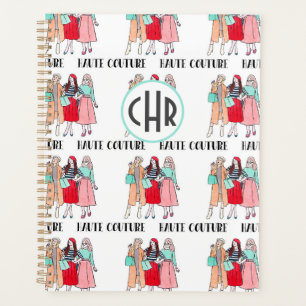 Haute Couture Mode Paris Monogramm Planer