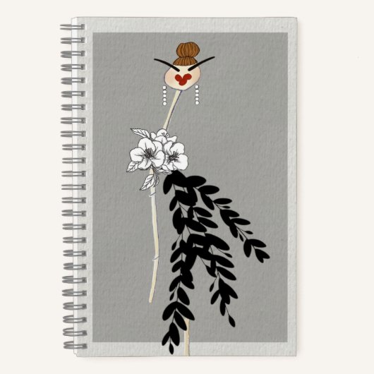 Haute-Couture-Modeillustrationskunst Notizblock (Vorderseite)