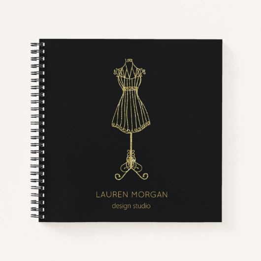 Haute Couture | Personalisiertes SpiralNotebook Notizblock (Vorderseite)