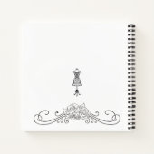 Haute Couture | Personalisiertes SpiralNotebook Notizblock (Rückseite)