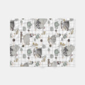 Haute Couture Print Baby Fleece Decke (Vorderseite (Horizontal))