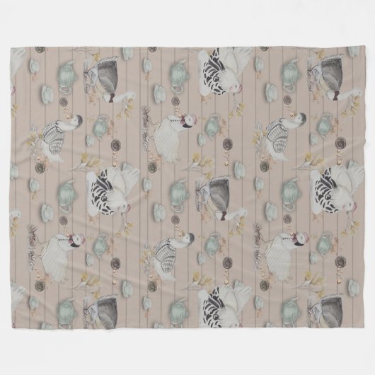 Haute Couture Print Kidsroom Fleecedecke (Vorderseite (Horizontal))