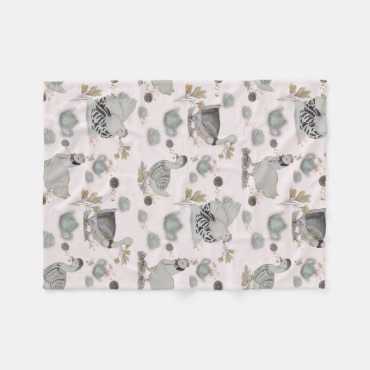 Haute Couture Print Kidsroom Fleecedecke (Vorderseite (Horizontal))