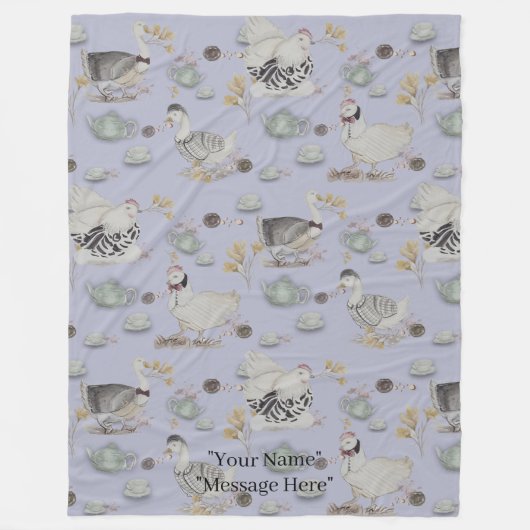 Haute Couture Print Kidsroom Fleecedecke (Vorderseite)