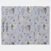 Haute Couture Print Kidsroom Fleecedecke (Vorderseite (Horizontal))