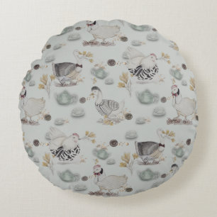 Haute Couture Print Kidsroom Rundes Kissen