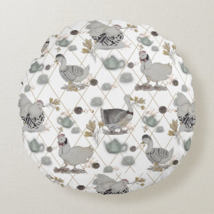 Haute Couture Print Kidsroom Rundes Kissen