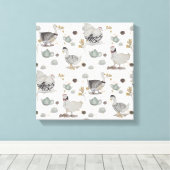 Haute Couture Theme Boganhues Artwork Leinwanddruck (Insitu (Holzboden))