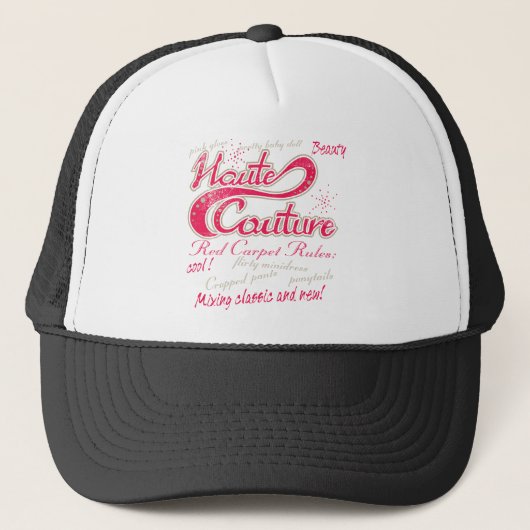 Haute Couturen Truckerkappe (Vorderseite)