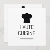 Haute Cuisine Einladung (Vorne/Hinten)