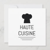 Haute Cuisine Einladung (Vorderseite)