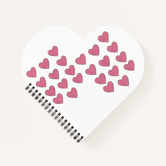Haute Hearts Heart Shaped Writing Pad/ Notizblock (Vorderseite)