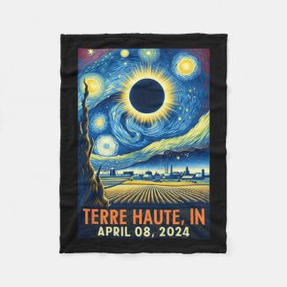 Haute Indiana Total Solar Eclipse 2024 Starry Nigh Fleecedecke