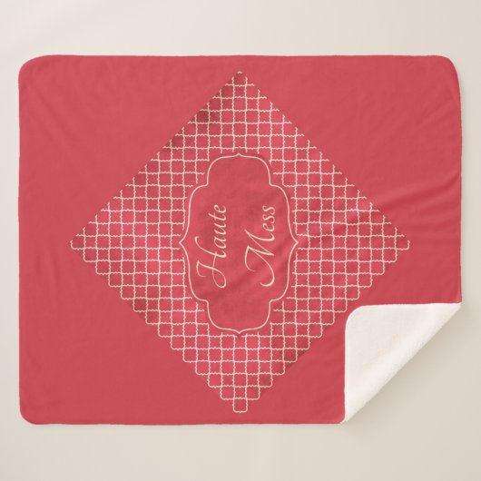 Haute Mess Funny Sherpadecke (Vorderseite (Horizontal))