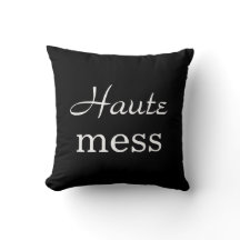 Haute Mess Kissen schwarz