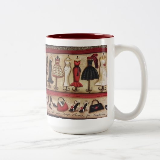 Haute Mode Zweifarbige Tasse (Rechts)