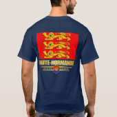 Haute-Normandie (Obere Normandie) T-Shirt (Rückseite)