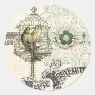 Haute Nouveau en Paris Runder Aufkleber