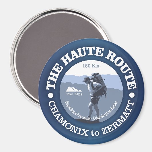 Haute Route Magnet (Vorderseite/Rückseite)