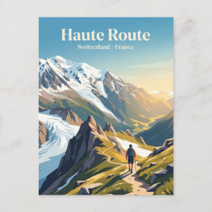 Haute Route Schweiz / Frankreich Postkarte