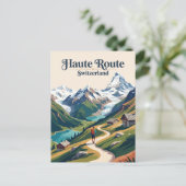 Haute Route Schweiz Postkarte (Stehend Vorderseite)
