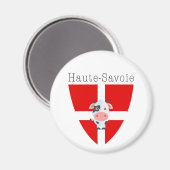 Haute-Savoie-Kuh Magnet (Vorderseite/Rückseite)