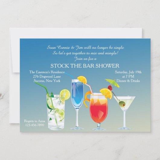 Haute trinkt Einladung (Vorderseite)