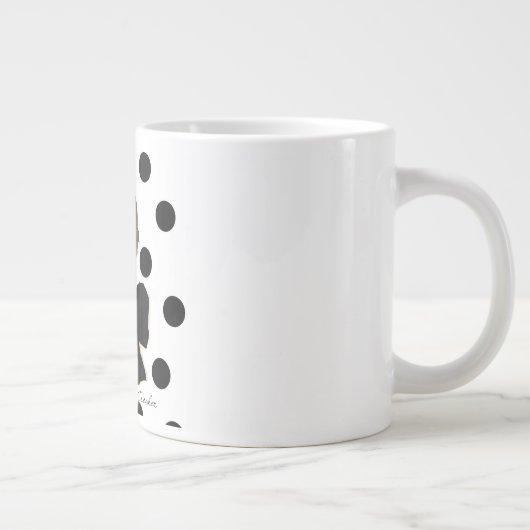 HAUTE Tupfen-Schale Jumbo-Tasse (Rechts)