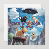 Häute und Hunde Feiertagskarte (Vorne/Hinten)