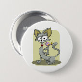 Häute und Rosa Vögel Button (Vorne & Hinten)