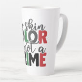 Hautfarbe ist kein Verbrechen Milchtasse (Rechte Ecke)