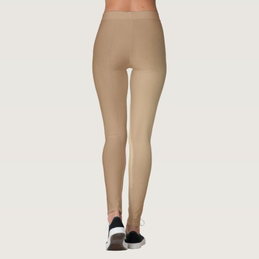 Hautfarbe, moderner Druck Leggings (Rückseite)