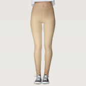 Hautfarbe, moderner Druck Leggings (Vorderseite)