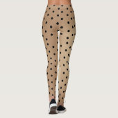 Hautfarbe, Polka-Punkte-Muster Leggings (Rückseite)