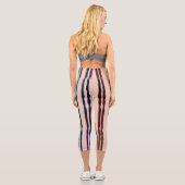 Hautfarbige High-Waisted Capris 1 (Rückseite)