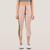 Hautfarbige High-Waisted Capris 1 (Vorderseite)