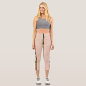 Hautfarbige High-Waisted Capris 1 (Vorderseite)