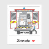 Hautflakes Paramedic EMS 911 Vinyl Sticker (Blatt)