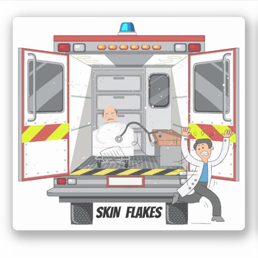 Hautflakes Paramedic EMS 911 Vinyl Sticker (Vorderseite)