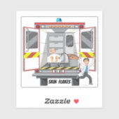 Hautflakes Paramedic EMS 911 Vinyl Sticker (Blatt)