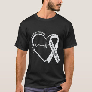Hautkrebs-Bewusstsein Herz Mai Melanom-Bewusstsein T-Shirt