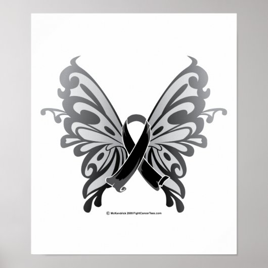 Hautkrebs Butterfly Poster (Vorne)