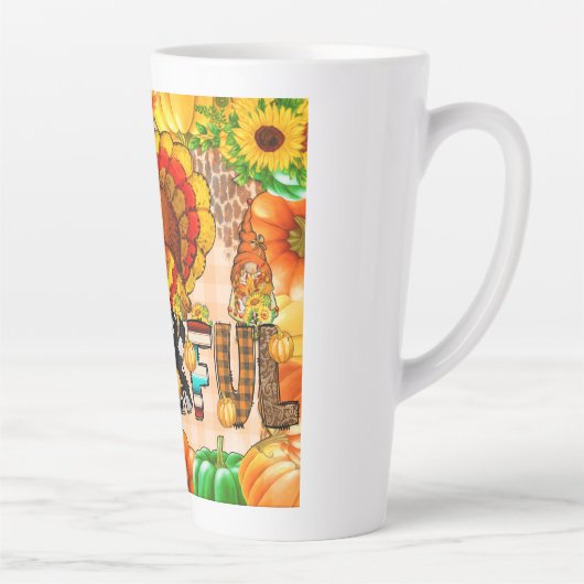 Häutliche Tumbler-Sublimierung - Erntedank Milchtasse (Rechts)