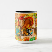 Häutliche Tumbler-Sublimierung - Erntedank Tasse (Zentrum)