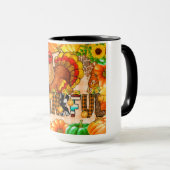 Häutliche Tumbler-Sublimierung - Erntedank Tasse (VorderseiteRechts)